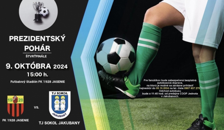 1. fotografia fotogalérie Pozvánka na futbalový zápas - Prezidentský pohár - foto