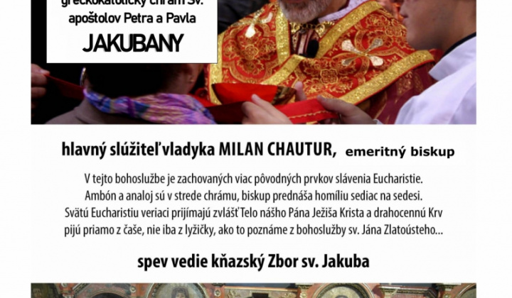 1. fotografia fotogalérie Gréckokatolícka cirkev, farnosť Jakubany - pozvánka - foto