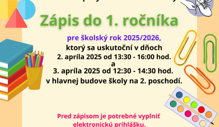 1. fotografia fotogalérie ZŠ s MŠ Jakubany - Zápis do 1. ročníka - foto