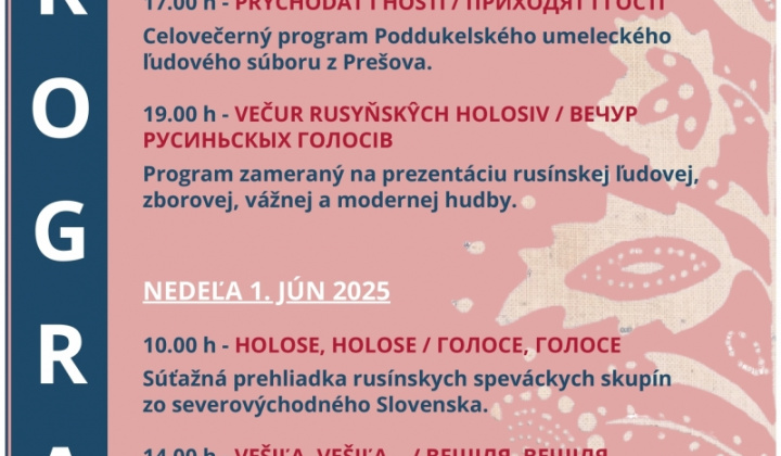 2. fotografia fotogalérie Festival folkóru Rusínov v Kamienke - pozvánka - foto