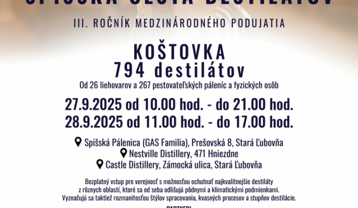 2. fotografia fotogalérie Spišská cesta destilátov - 27.- 28.09.2025 - pozvánka - foto