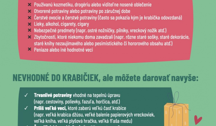 2. fotografia fotogalérie Aktuality / ''Koľko lásky sa zmestí do krabice od topánok?'' - 8. ročník celoslovenskej výzvy - foto