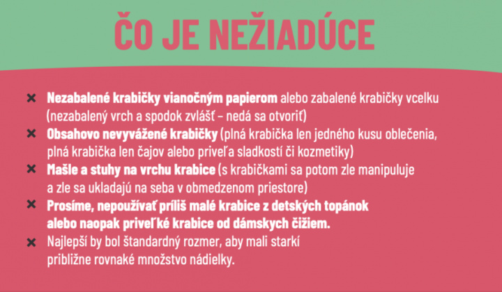 3. fotografia fotogalérie Aktuality / ''Koľko lásky sa zmestí do krabice od topánok?'' - 8. ročník celoslovenskej výzvy - foto