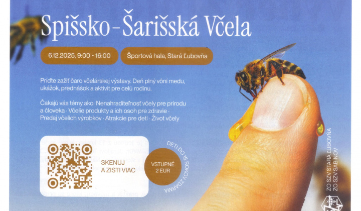 Fotka - Spišsko - Šarišská Včela - pozvánka