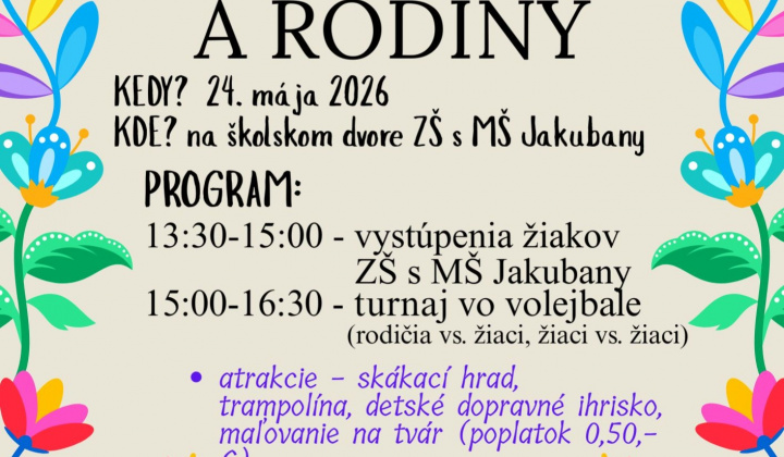 Fotka - Deň školy a rodiny 2026