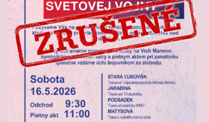 Fotka - Spomienkový turistický pochod - ''Po stopách druhej svetovej vojny'' - ZRUŠENÉ