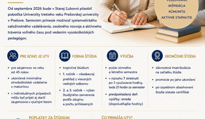 Fotka - Univerzita tretieho veku v Starej Ľubovni