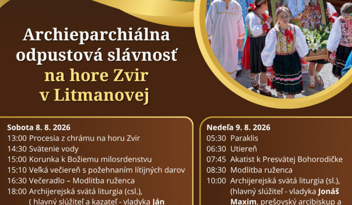 Fotka - Archieparchiálna odpustová slávnosť na hore Zvir v Litmanovej
