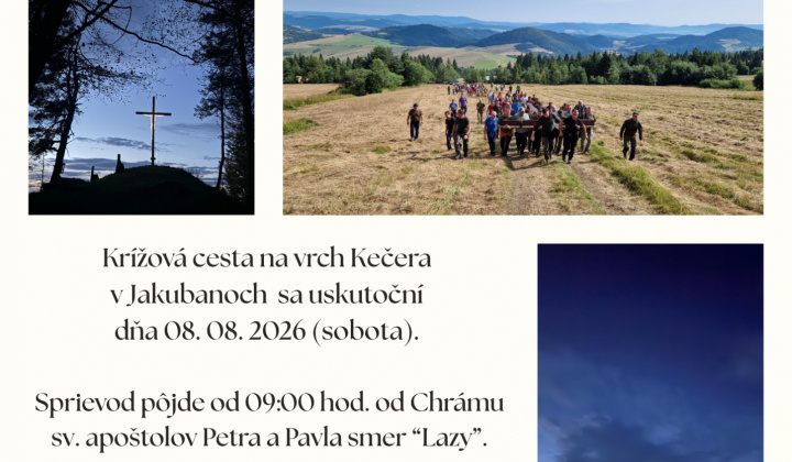 Fotka - Krížová cesta na vrch Kečera - 08. 08. 2026