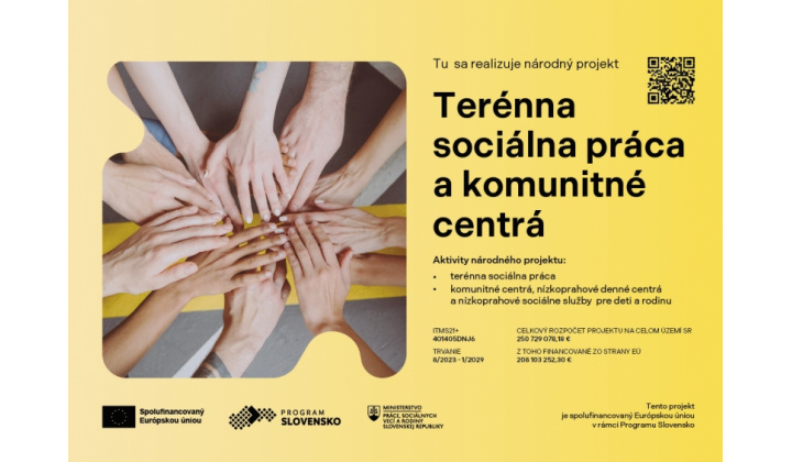 Fotka - Terénna sociálna práca a terénna práca v obciach s prítomnosťou marginal. rómskych komunít